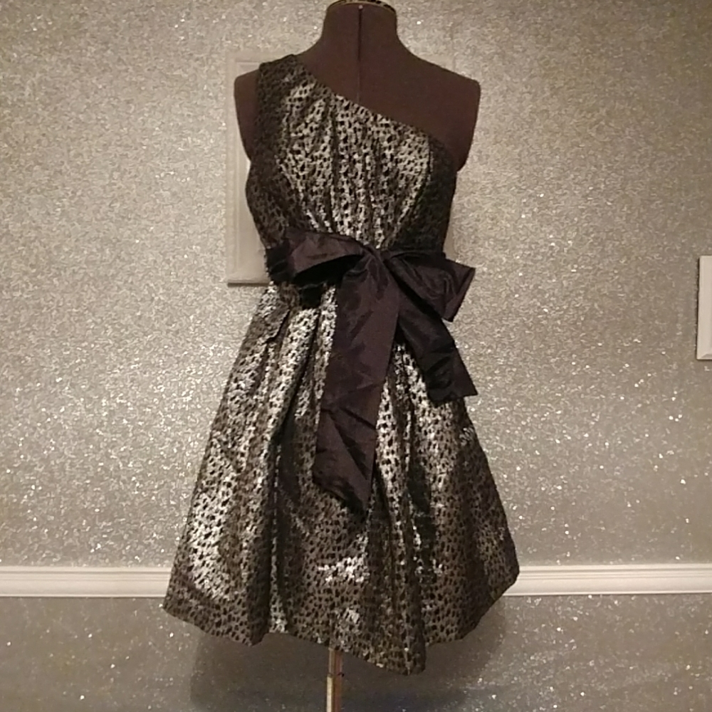 Black & silver party dress